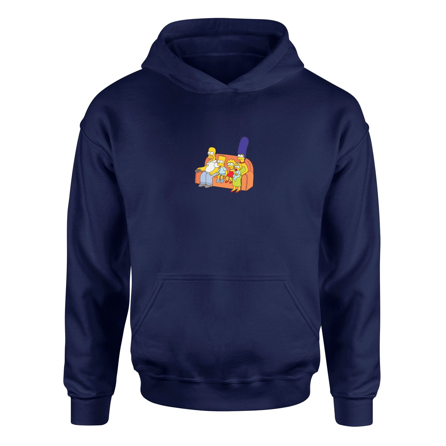 The Simpsons Family Hoodie S - İndigo Mavisi