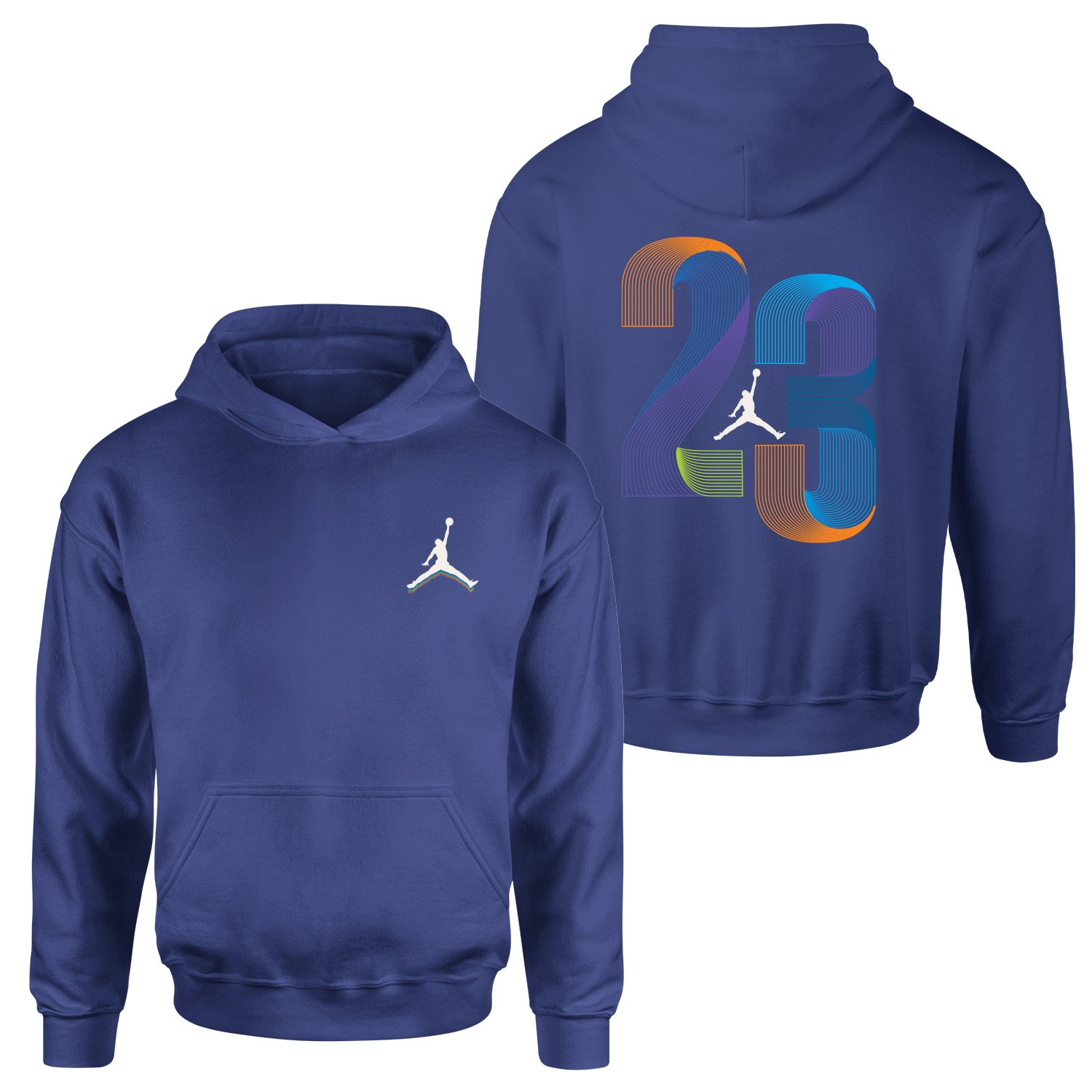 Air Jordan LC Hoodie XL - İndigo Mavisi