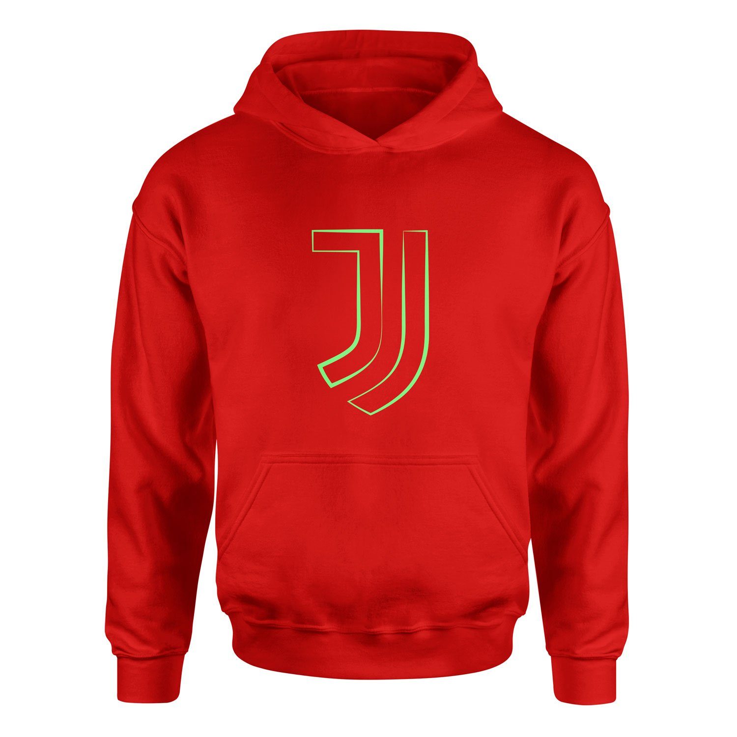 Juventus Green Strokes Hoodie XL - Kırmızı