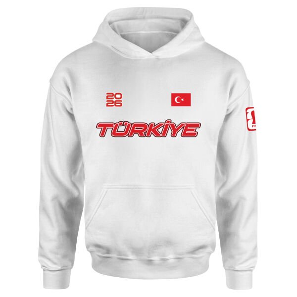 Türkiye 2026 Hoodie XL - Beyaz