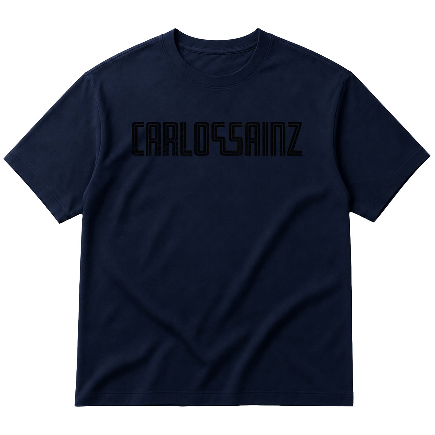 Carlos Sainz Illustration CS55 Oversize Tişört L - İndigo Mavisi