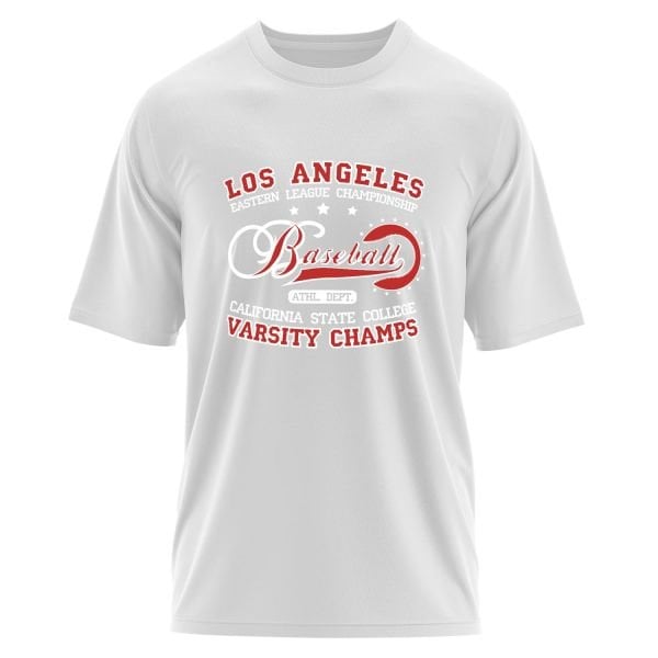 Los Angeles ELC Baseball Oversize Tişört S - Beyaz