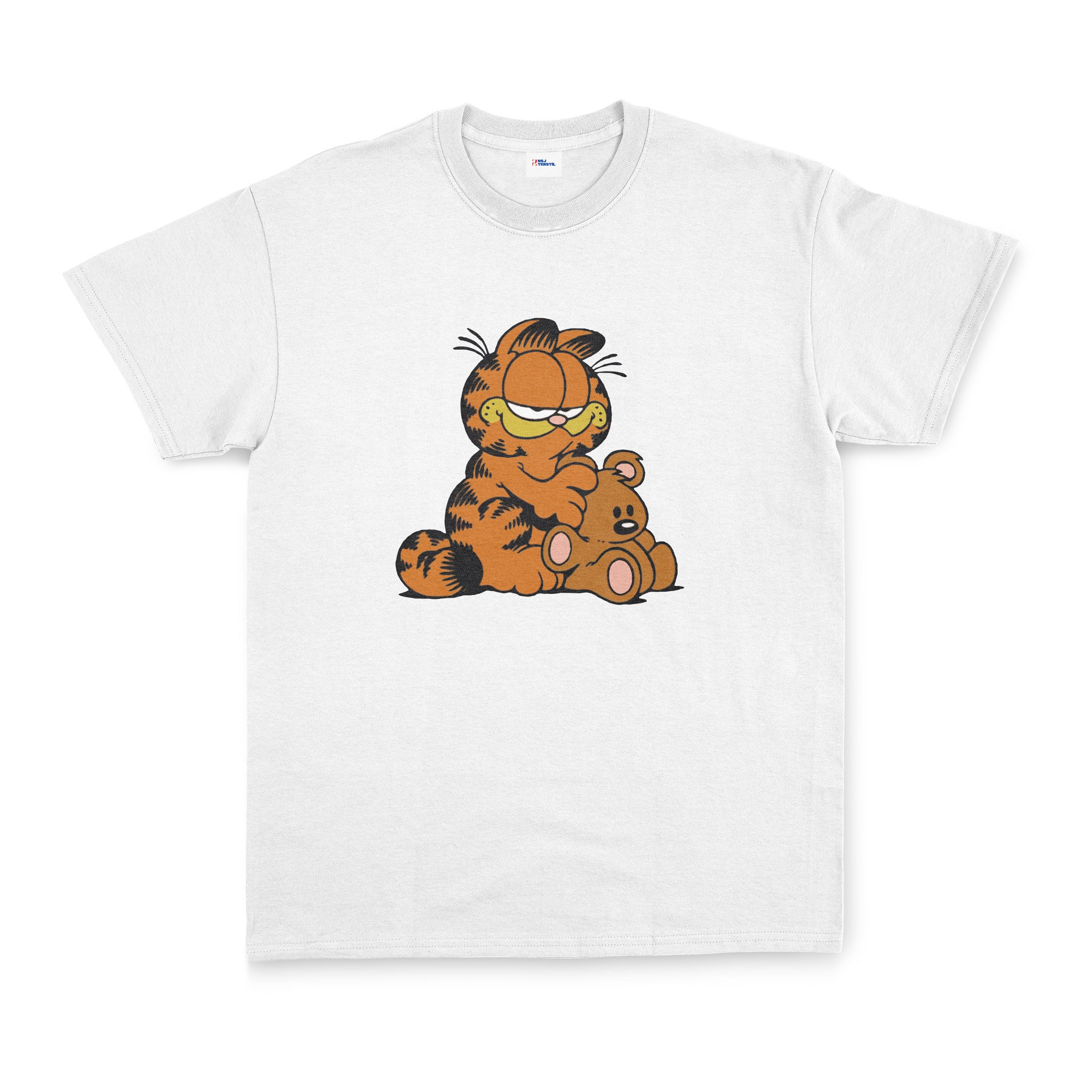 Garfield Tişört XXL - Beyaz