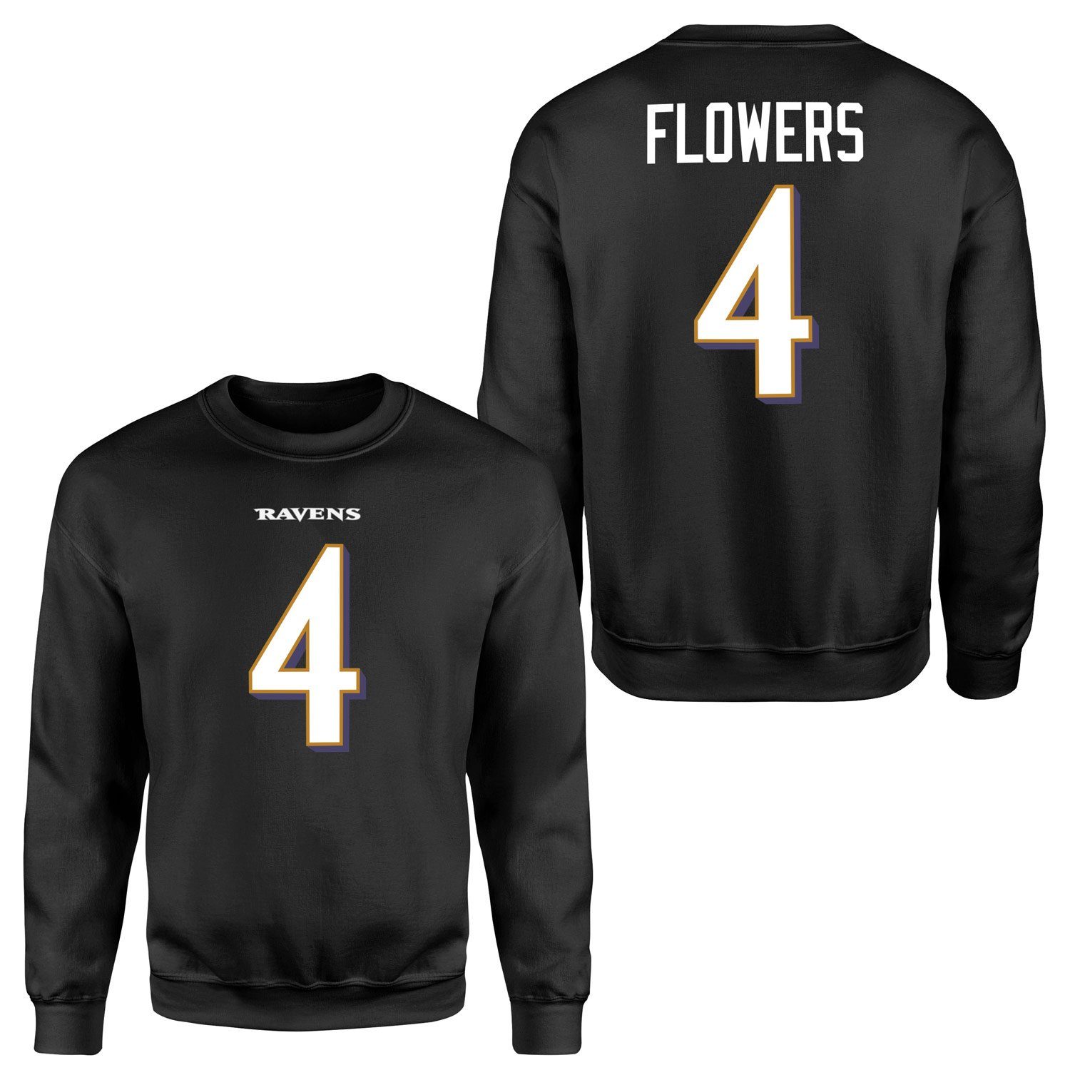 Zay Flowers Baltimore Ravens Sweatshirt M - Siyah