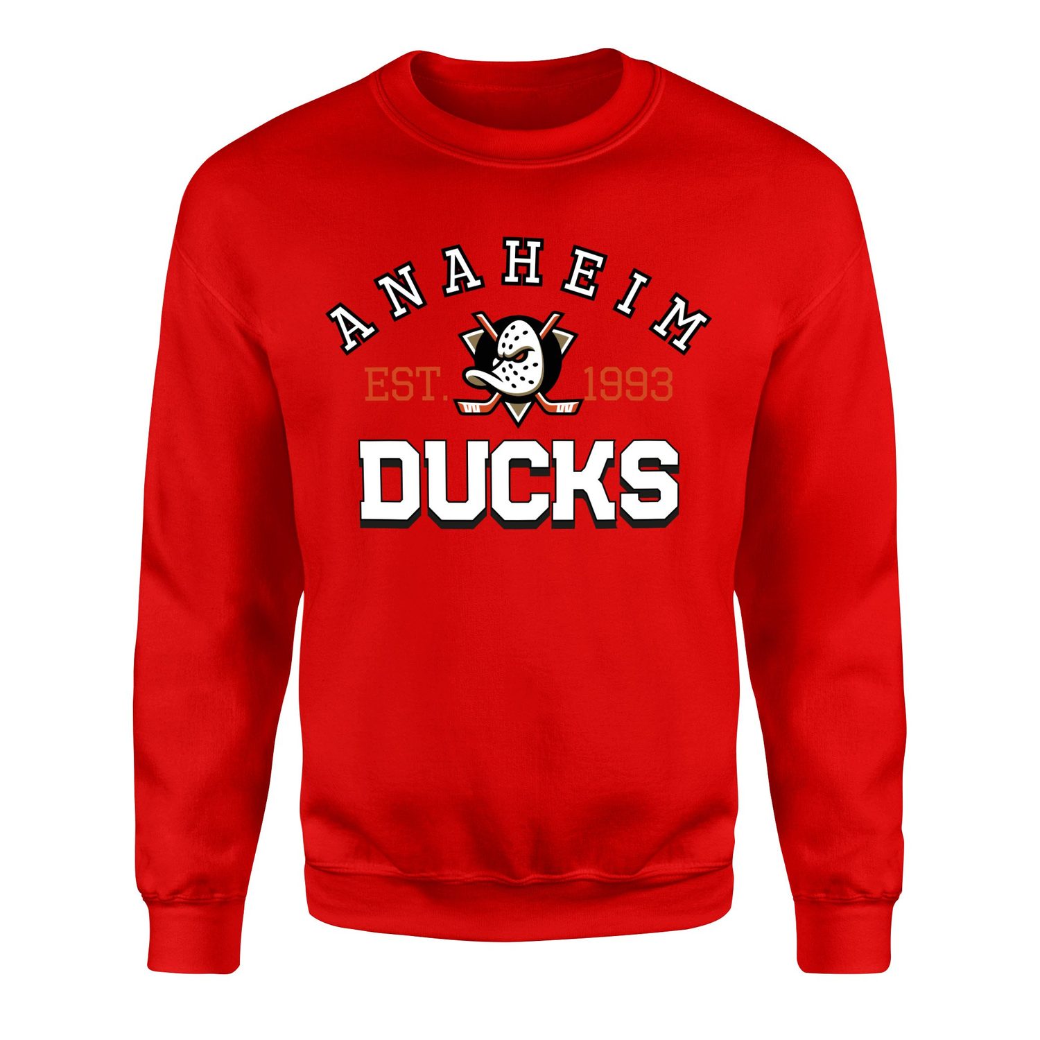 Anaheim Ducks EST. 1993 Sweatshirt XL - Kırmızı