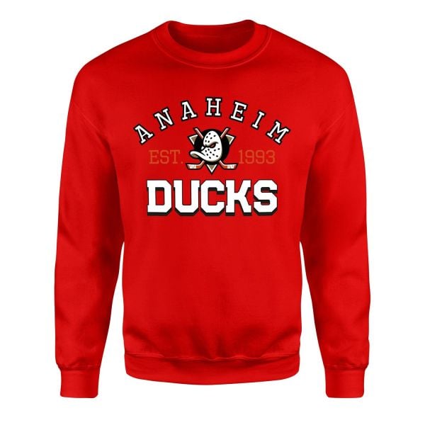 Anaheim Ducks EST. 1993 Sweatshirt XL - Kırmızı