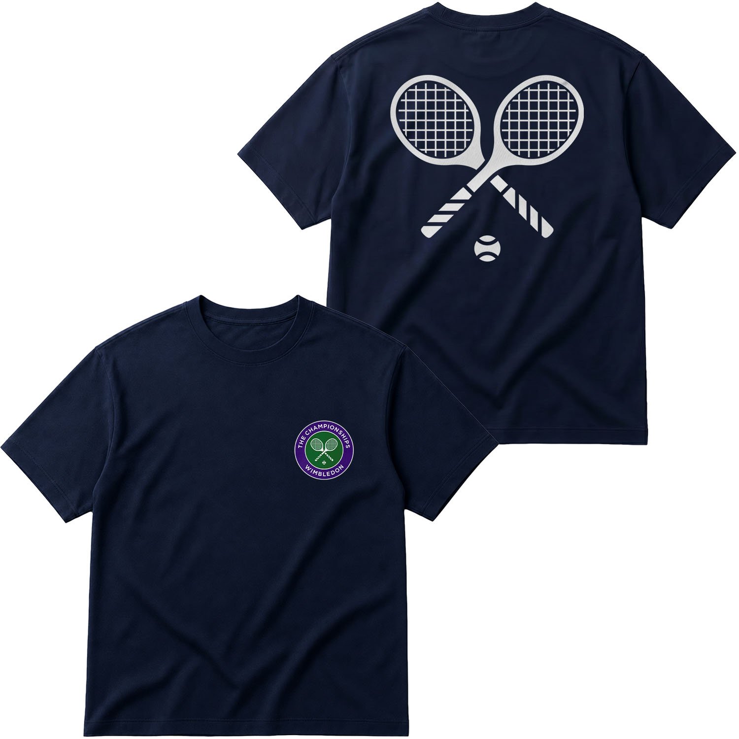 Wimbledon Oversize Tişört XL - İndigo Mavisi