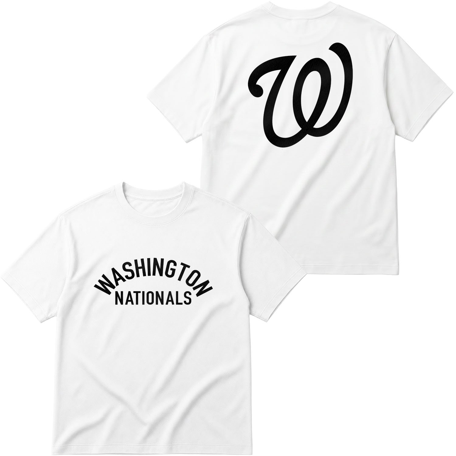 Washington Nationals Muted Oversize Tişört XL - Beyaz