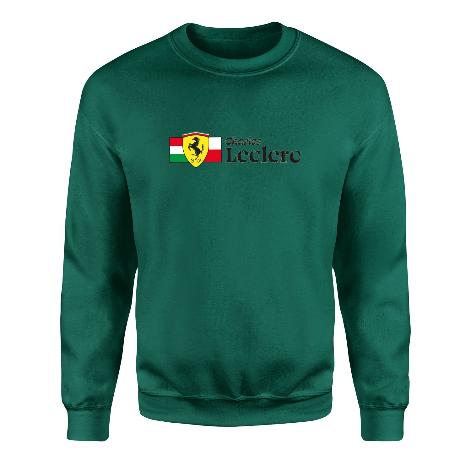 Charles Leclerc ITA-MON Elegant Sweatshirt L - Nefti Yeşili