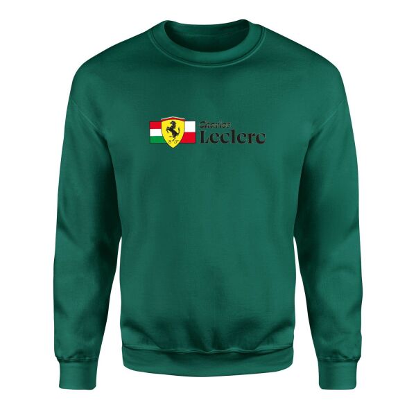 Charles Leclerc ITA-MON Elegant Sweatshirt L - Nefti Yeşili