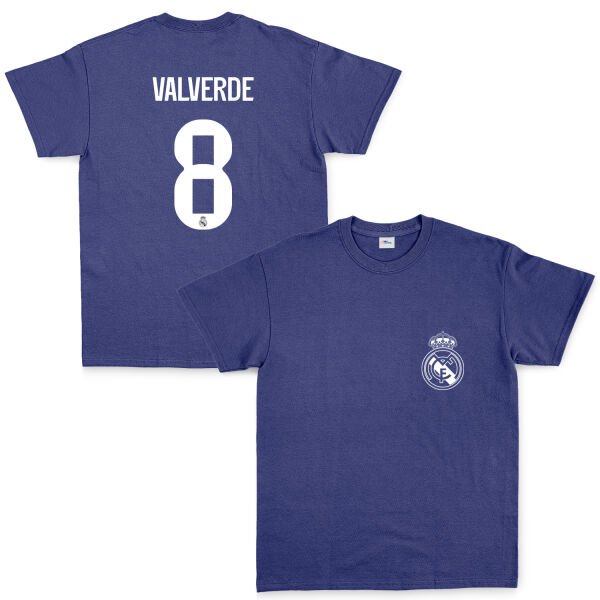Federico Valverde RM BL Forma Tişört L - İndigo Mavisi