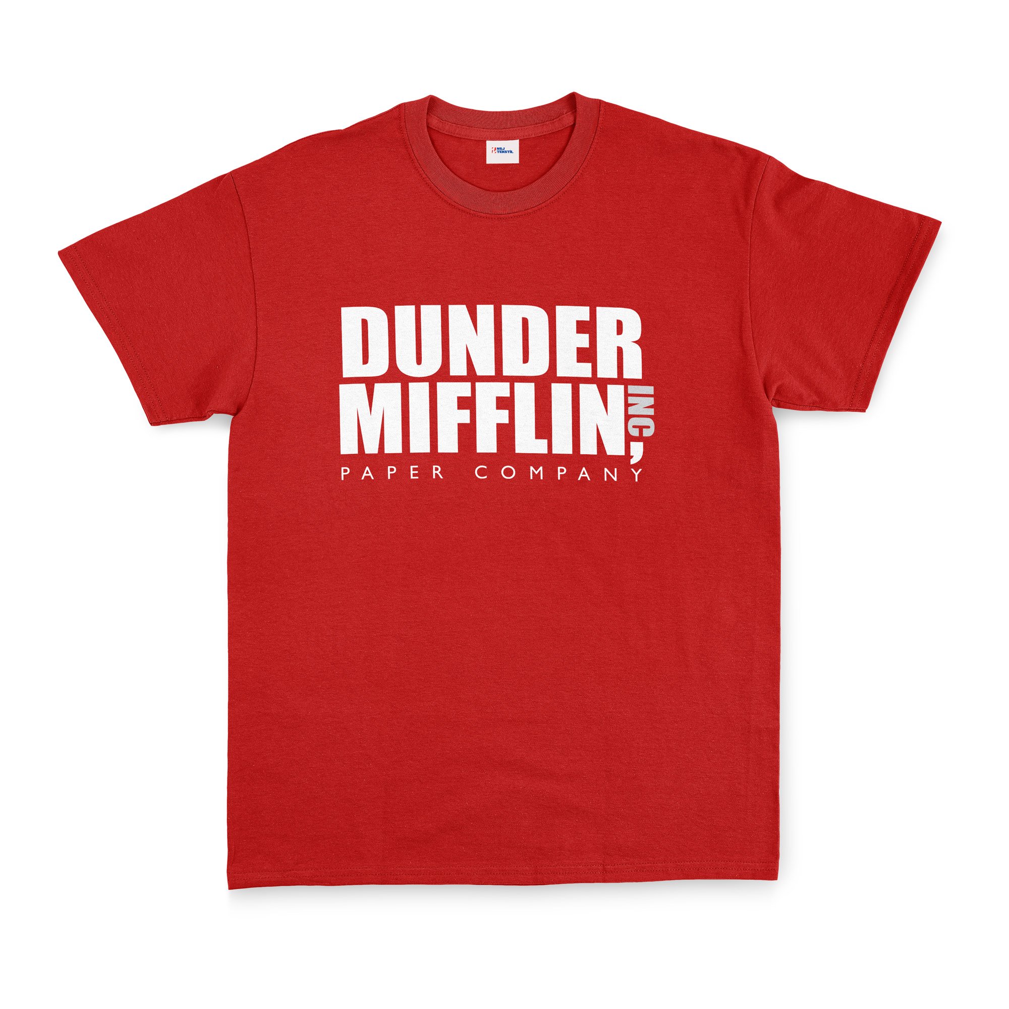 Dunder Mifflin Paper Company, Inc. Tişört XXL - Kırmızı