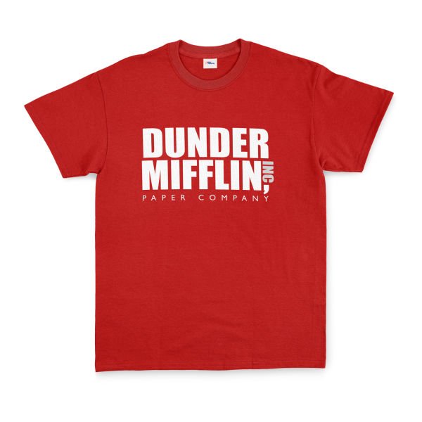 Dunder Mifflin Paper Company, Inc. Tişört XXL - Kırmızı