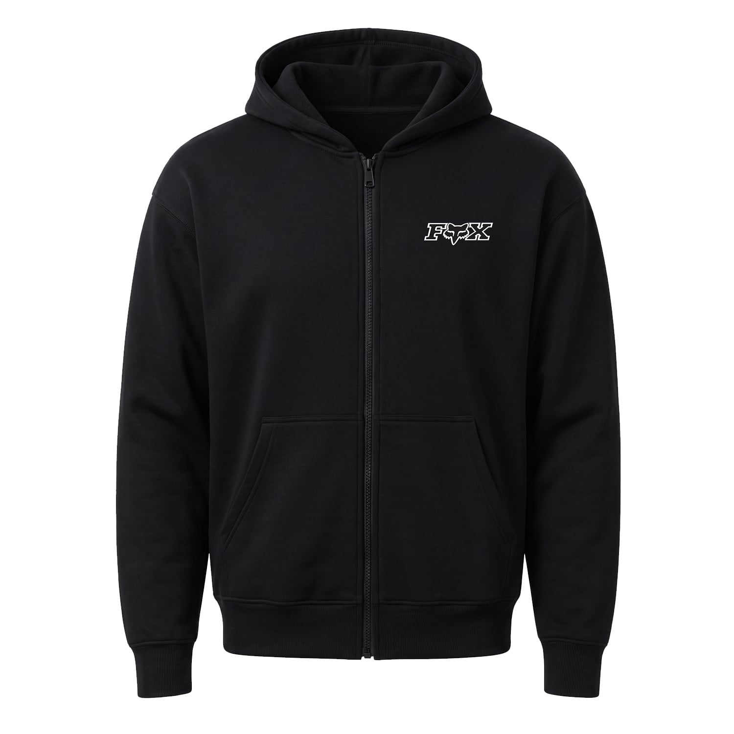 FOX Night Edition Fermuarlı Kapüşonlu Sweatshirt