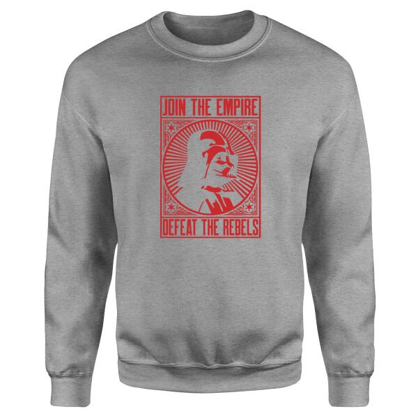Join the Empire, Defeat the Rebels Sweatshirt L - Gri