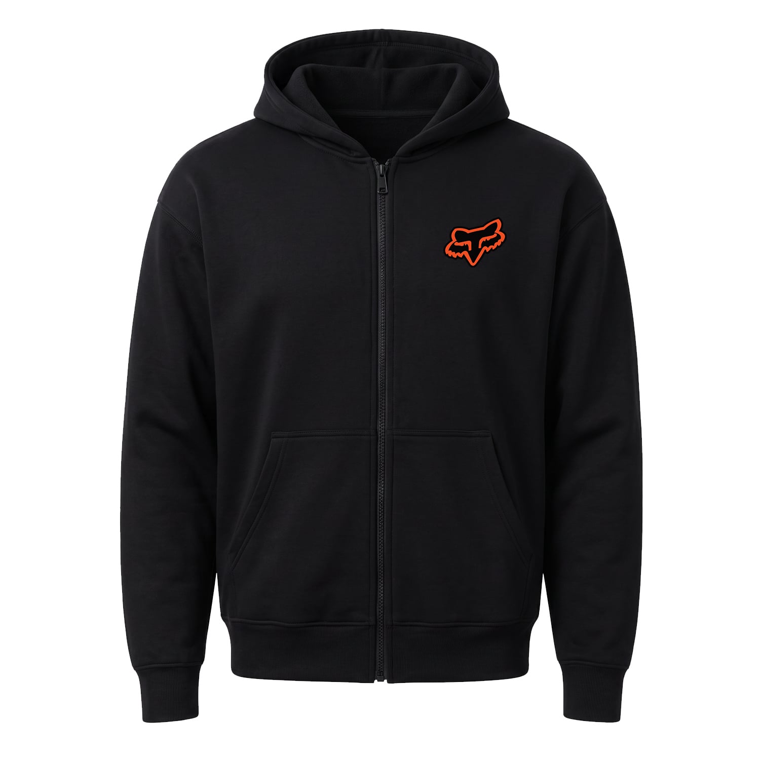 Neon Rider FOX Fermuarlı Kapüşonlu Sweatshirt