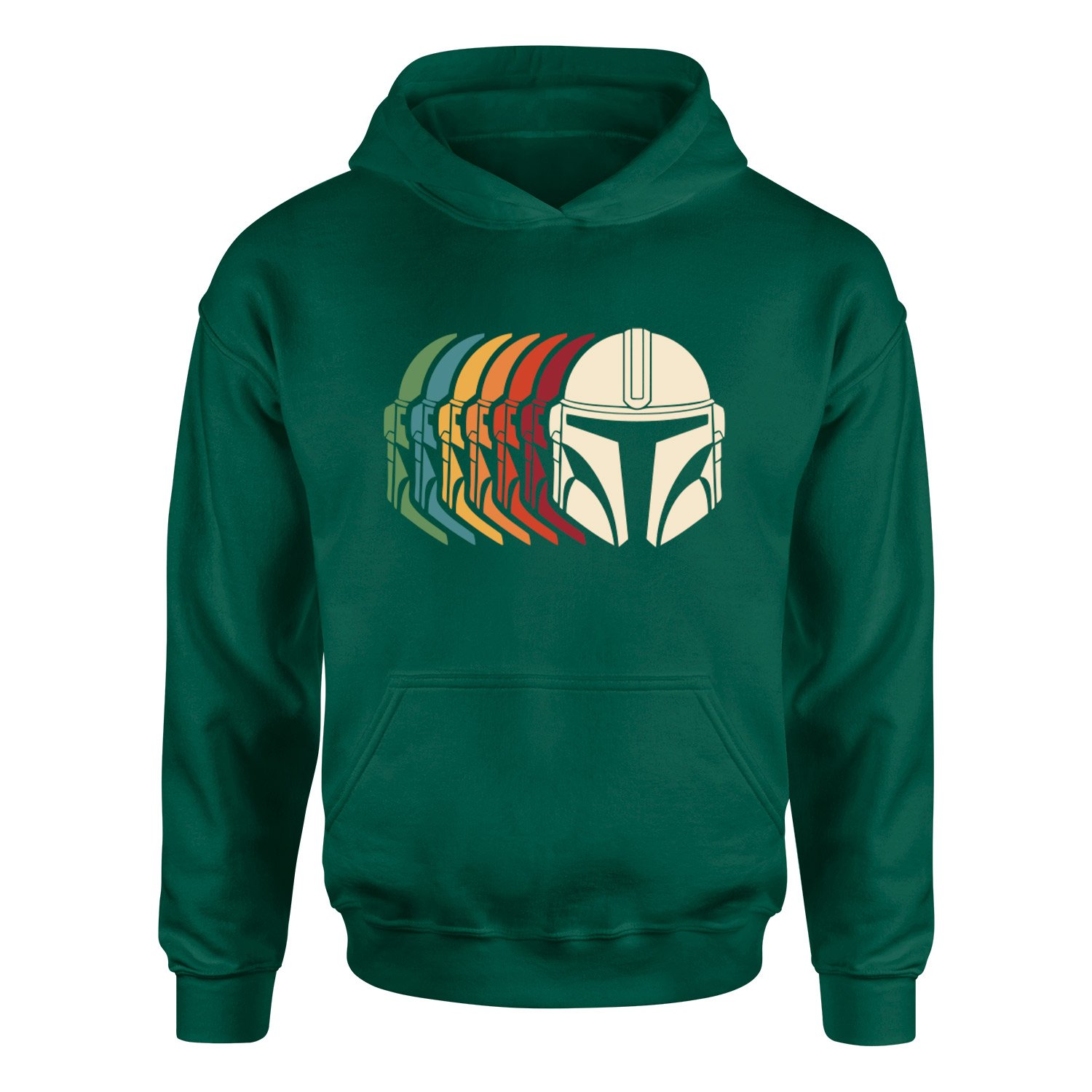 Mando Helmet Gradient Hoodie M - Nefti Yeşili