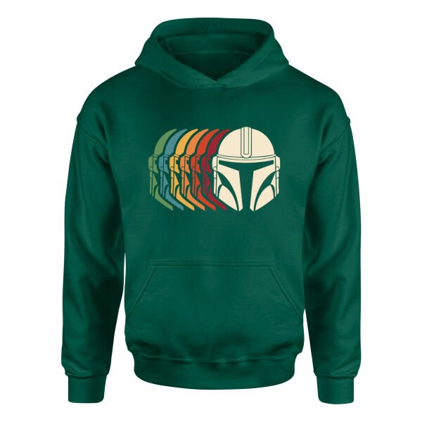 Mando Helmet Gradient Hoodie M - Nefti Yeşili