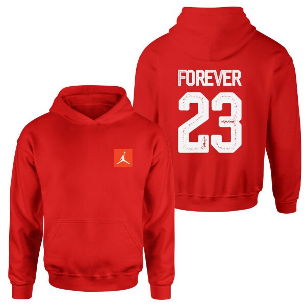 Air Jordan Forever 23 Hoodie L - Kırmızı