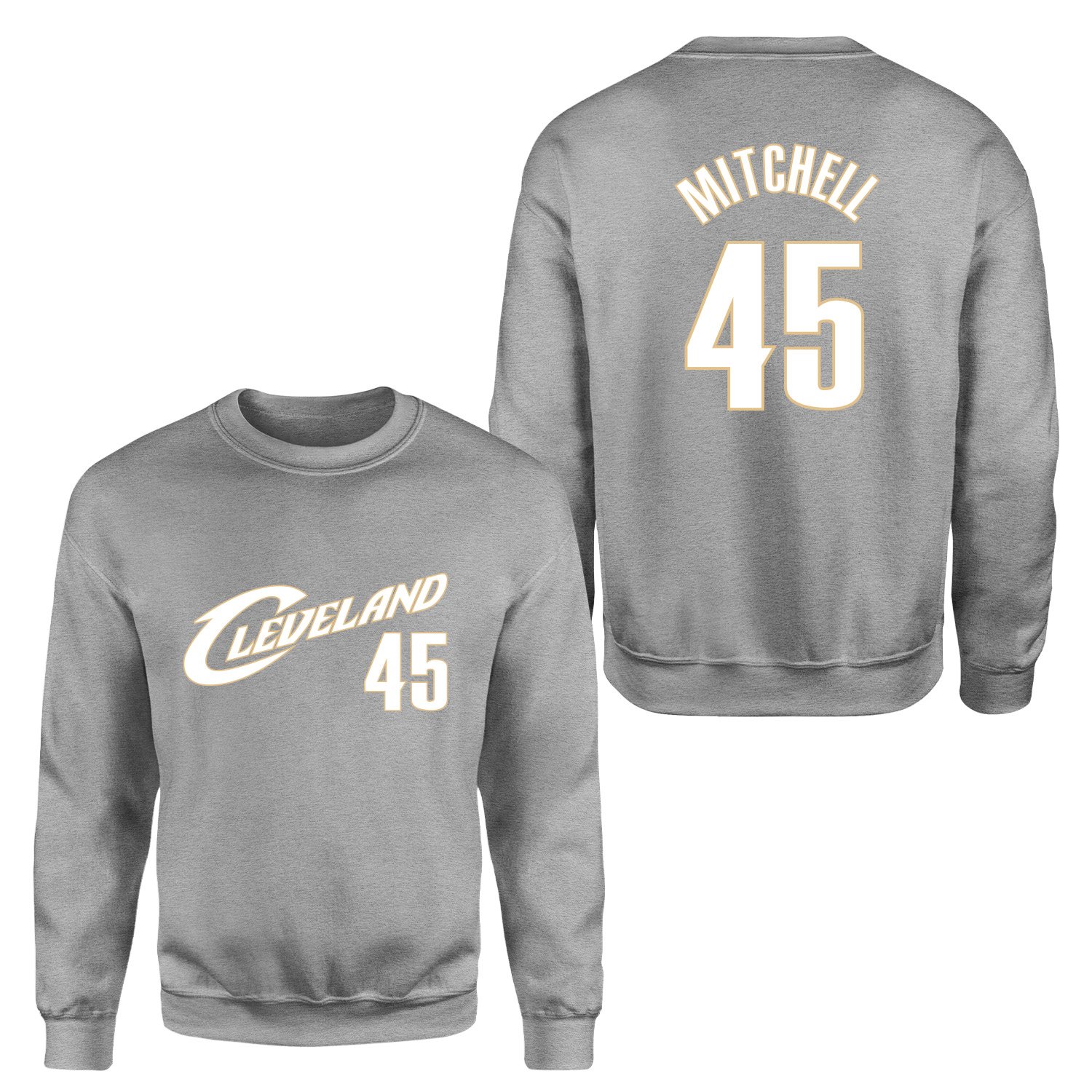 Donovan Mitchell Cleveland 45 Forma Sweatshirt L - Gri