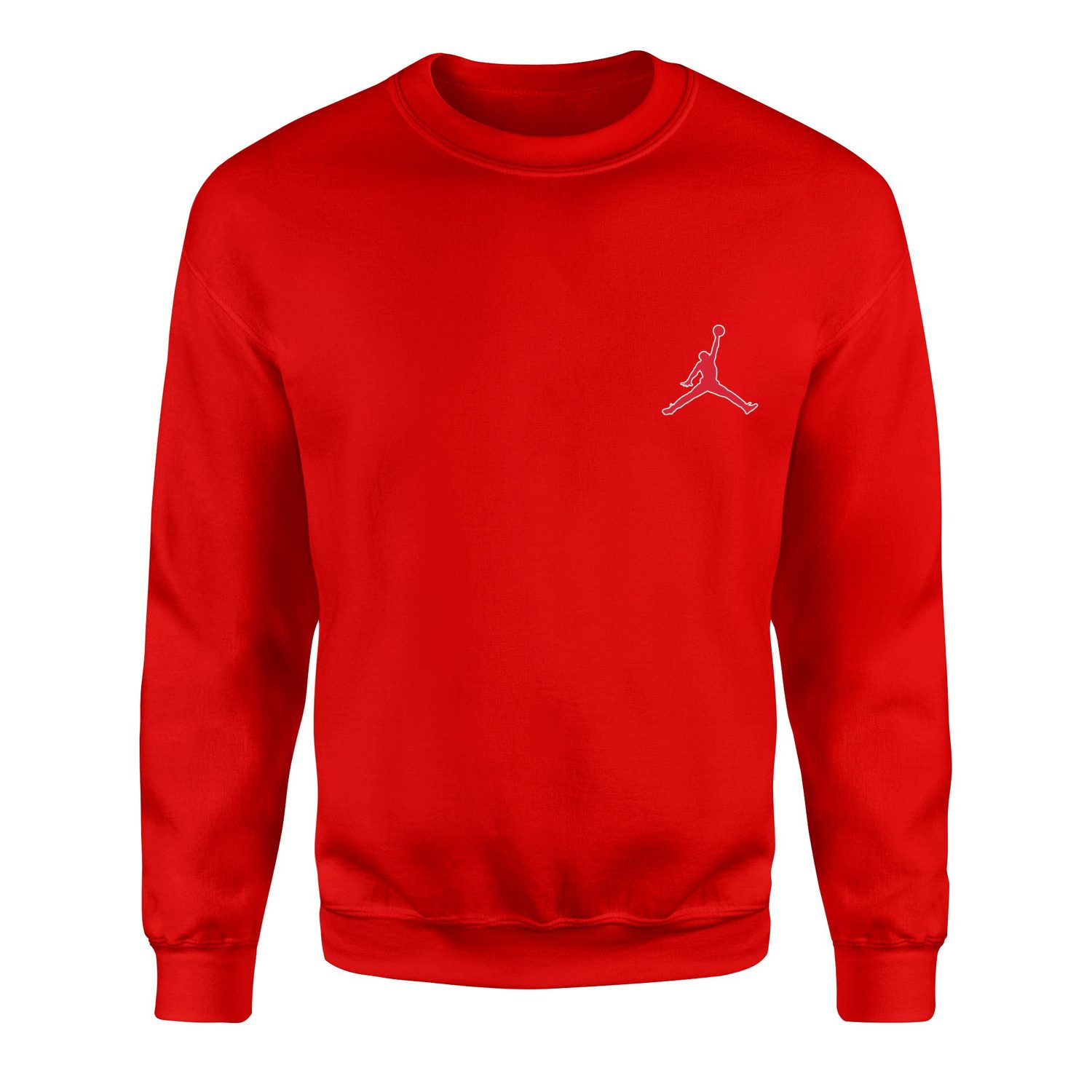 Air Jordan Red Stroked Sweatshirt L - Kırmızı