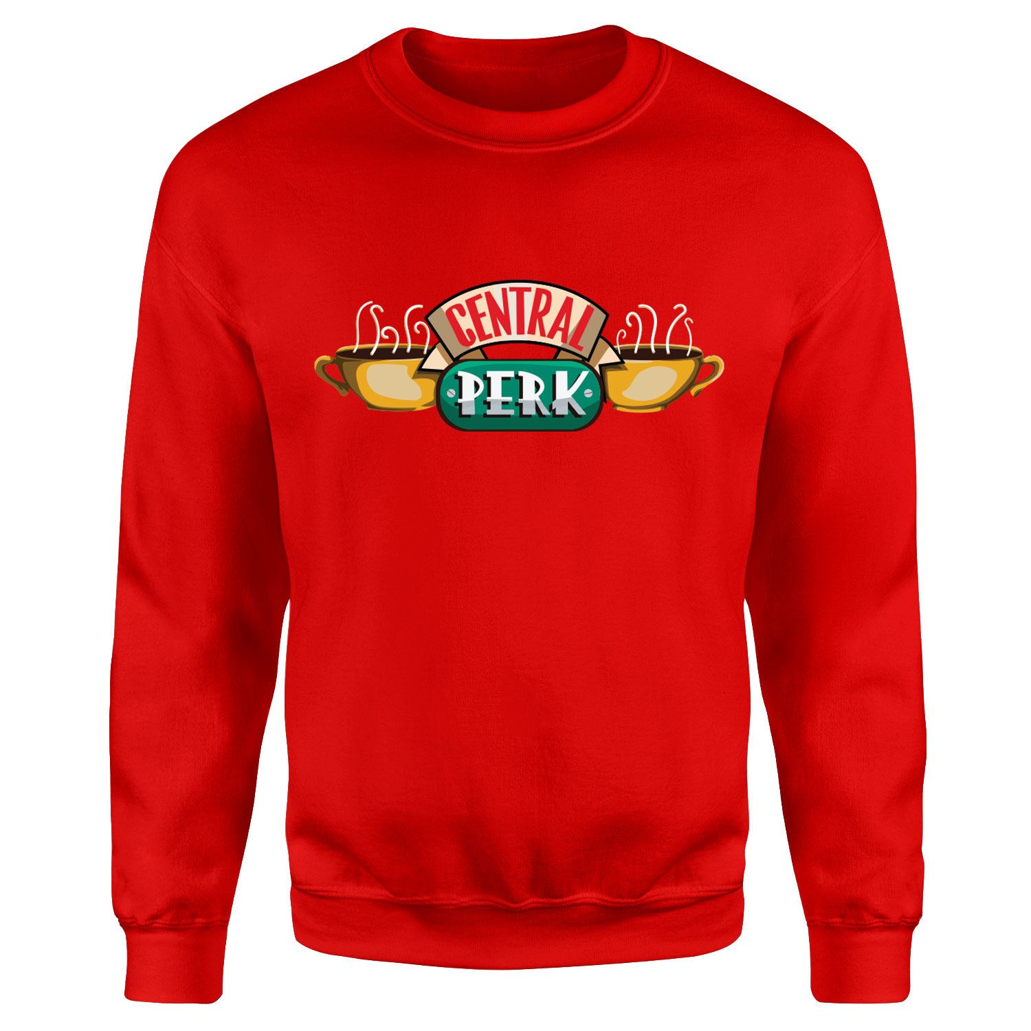 Central Perk Sweatshirt L - Kırmızı