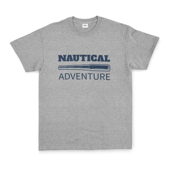 Nautical Adventure Denizci Tişört XL - Gri