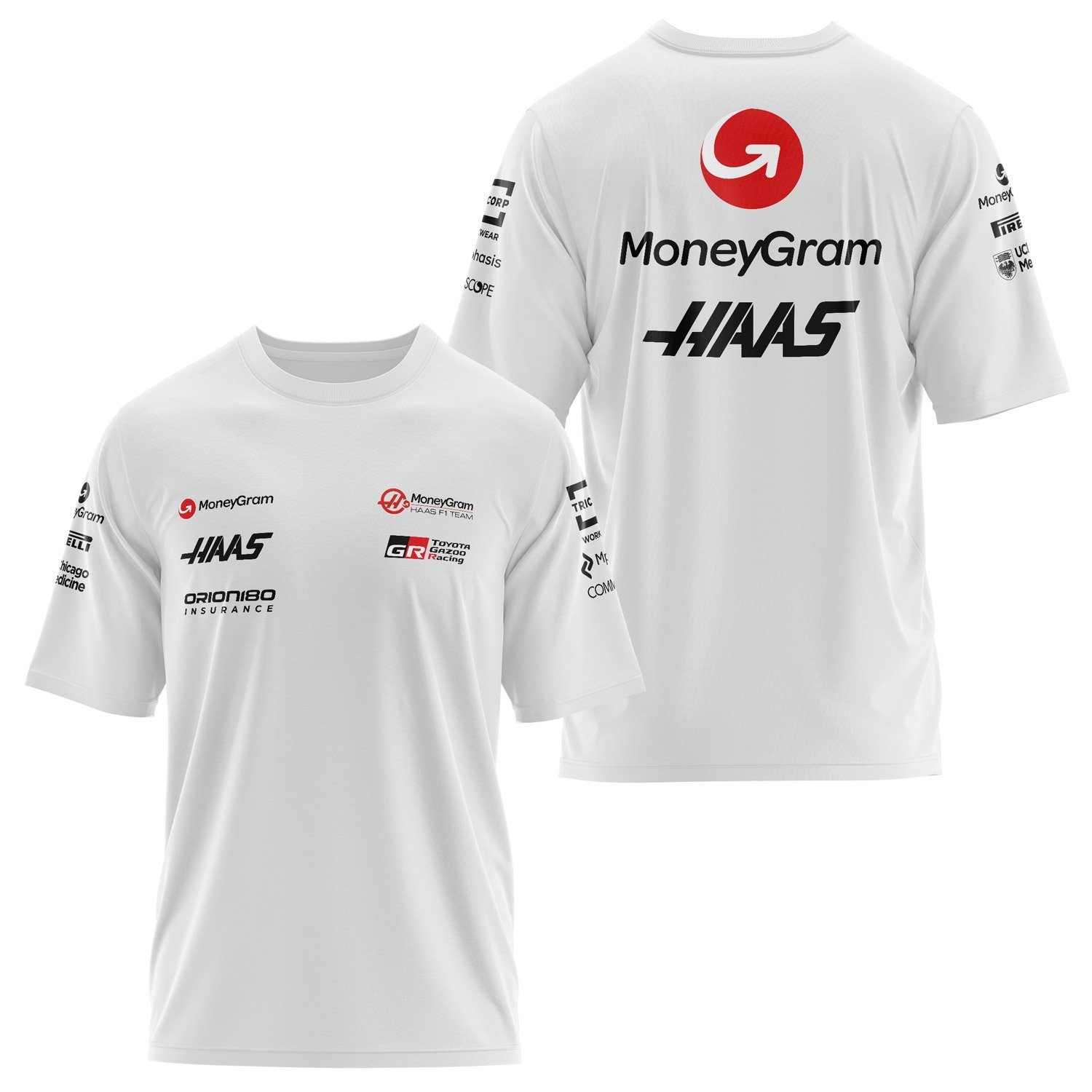 Haas Racing Teamline 2025 Black Oversize Tişört