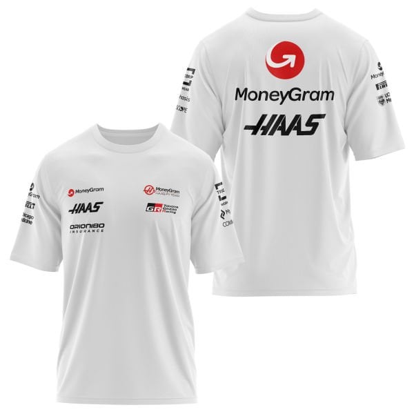 Haas Racing Teamline 2025 Black Oversize Tişört
