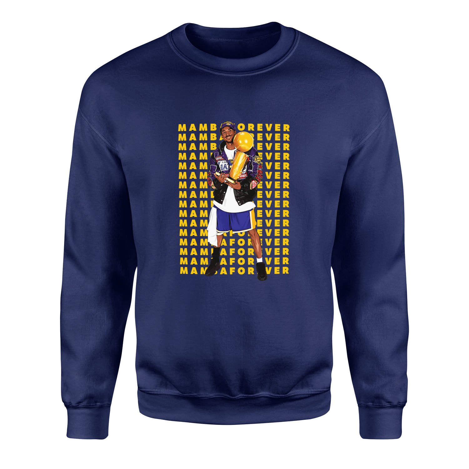 MAMBA FOREVER Kobe Bryant Sweatshirt S - İndigo Mavisi