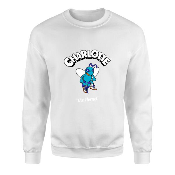 Charlotte Cartoon Sweatshirt XL - Beyaz