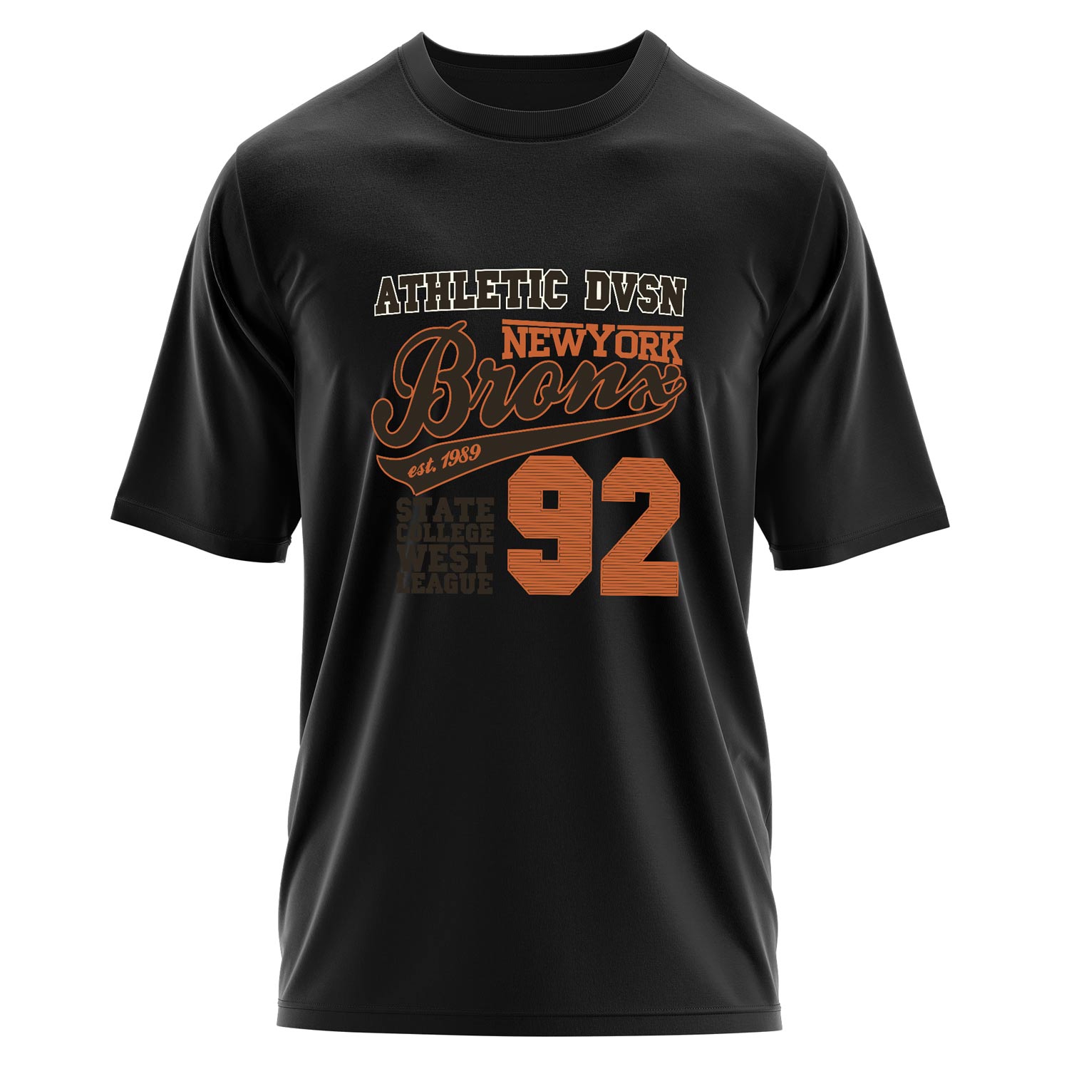 Athletic DVSN Bronx NY Oversize Tişört S - Siyah