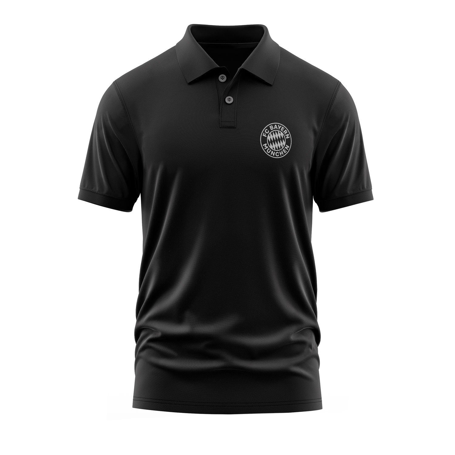 Bayern Münih Rekordmeister Muted Black Polo Tişört XL - Siyah