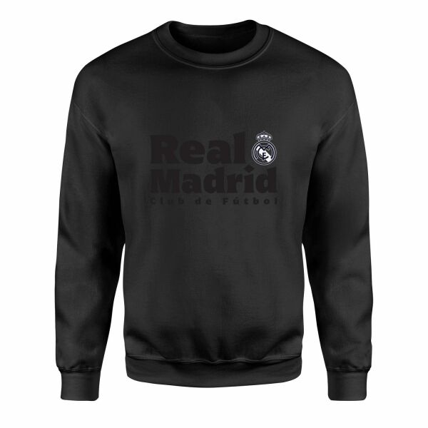 Real Madrid Club de Futbol Sweatshirt S - Siyah
