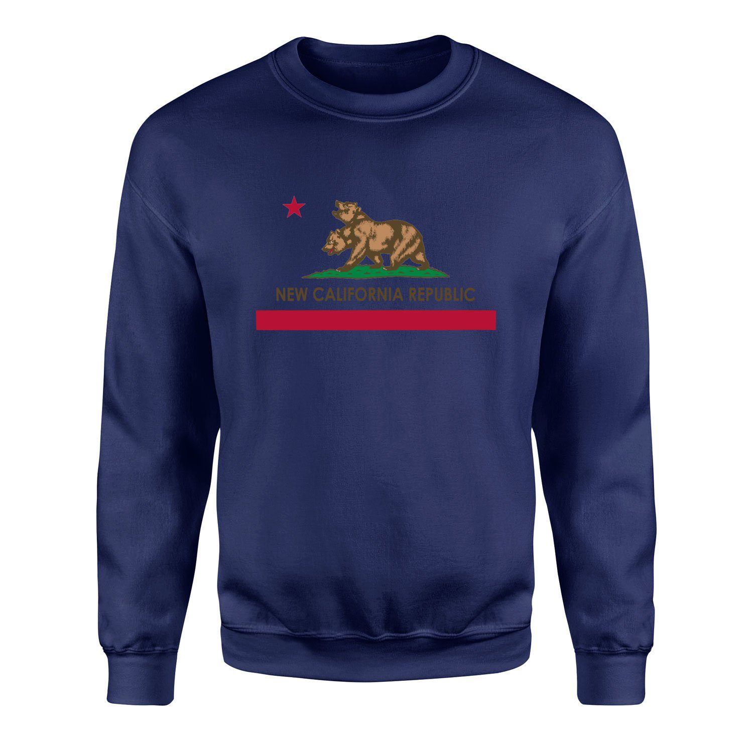 New California Republic | Fallout Sweatshirt M - İndigo Mavisi
