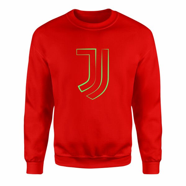 Juventus Green Strokes Sweatshirt XXL - Kırmızı