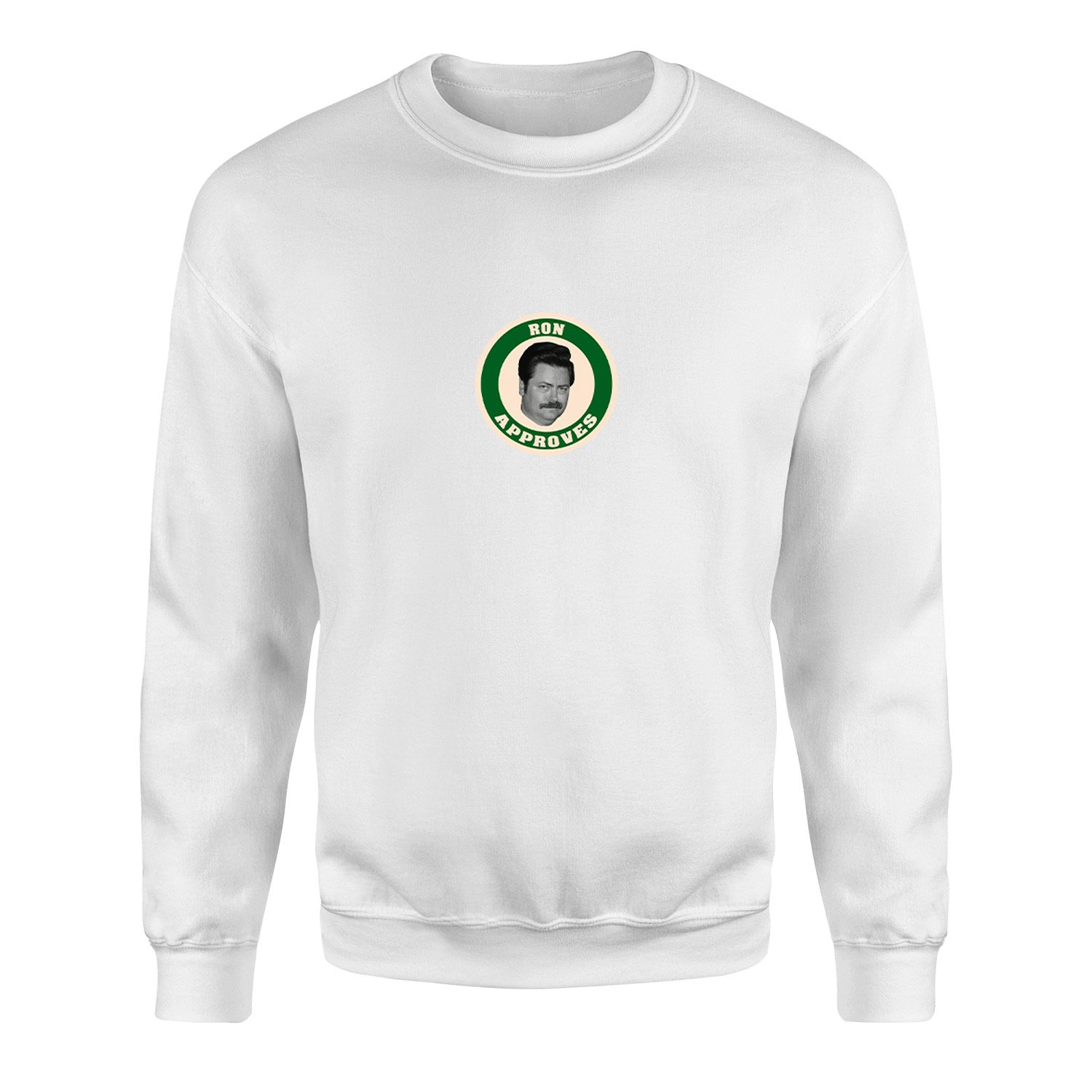 Ron Approves Sweatshirt S - Beyaz
