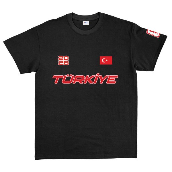 Türkiye 2026 Tişört XL - Siyah