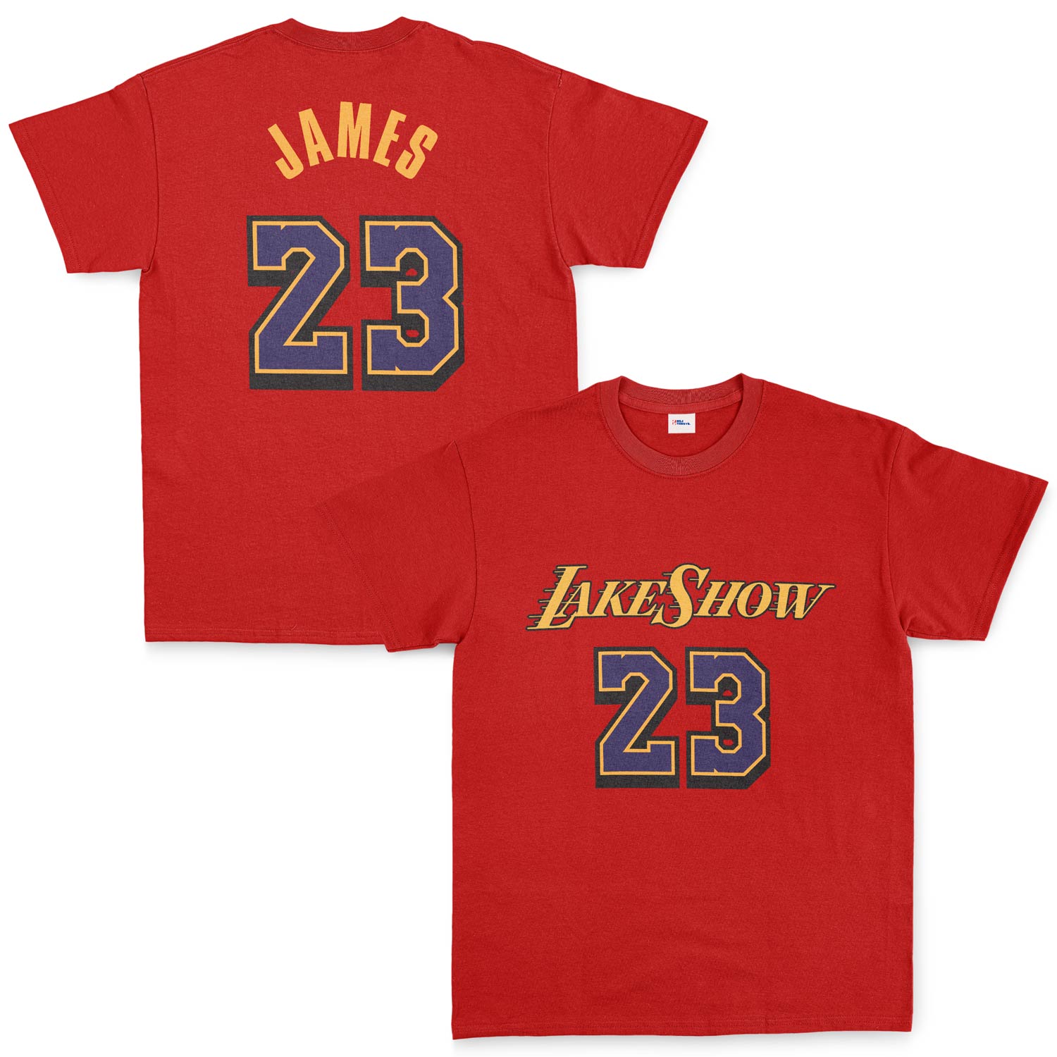 LeBron James 23 LakeShow Tişört L - Kırmızı