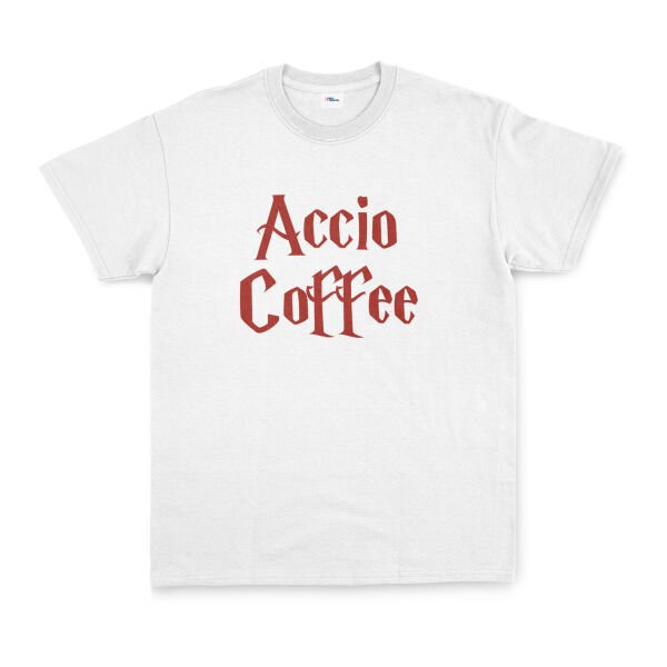 Accio Coffee Tişört XXL - Beyaz