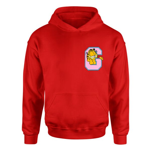 Garfield G Hoodie S - Kırmızı