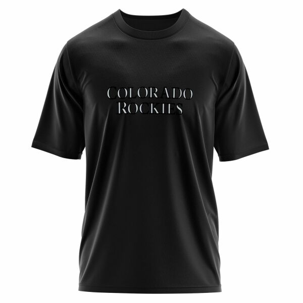 Colorado ROCKIES Oversize Tişört M - Siyah