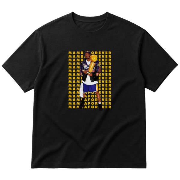 MAMBA FOREVER Kobe Bryant Oversize Tişört M - Siyah
