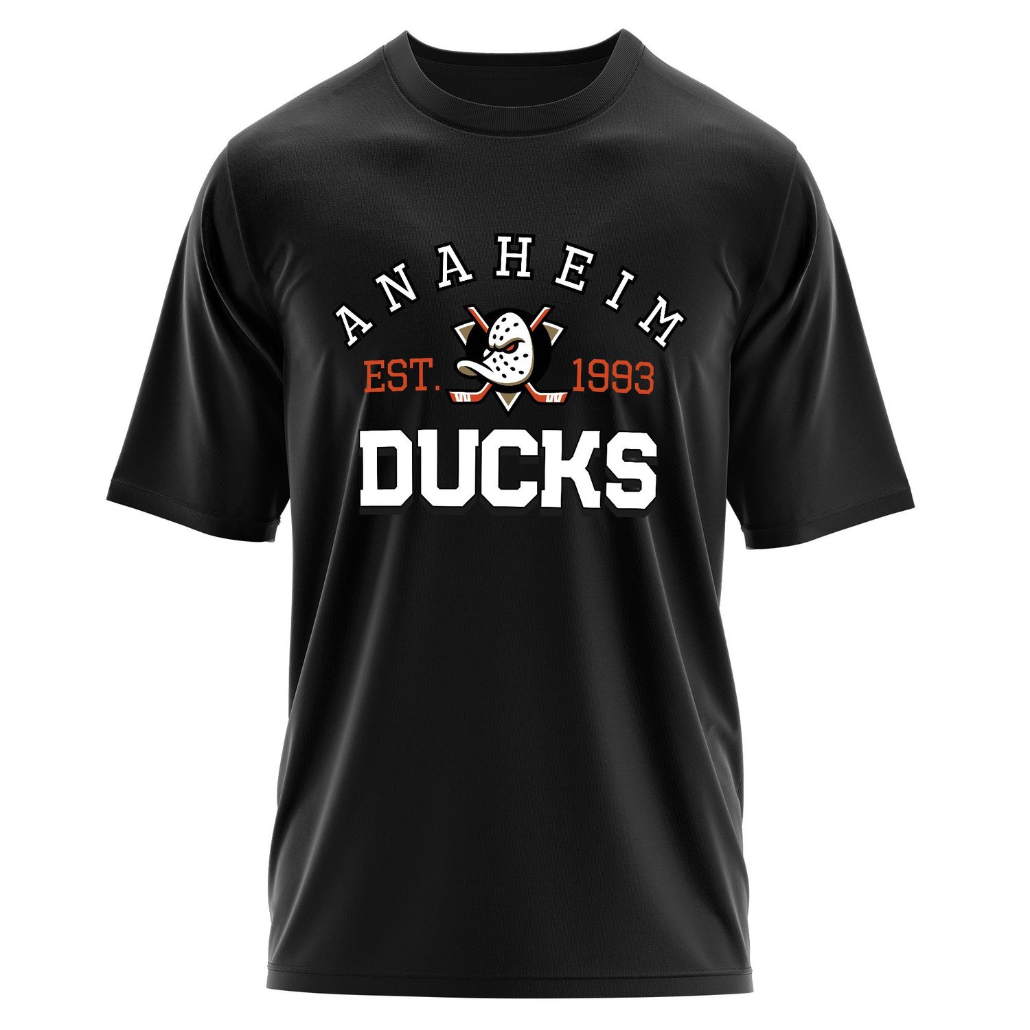 Anaheim Ducks EST. 1993 Oversize Tişört L - Siyah