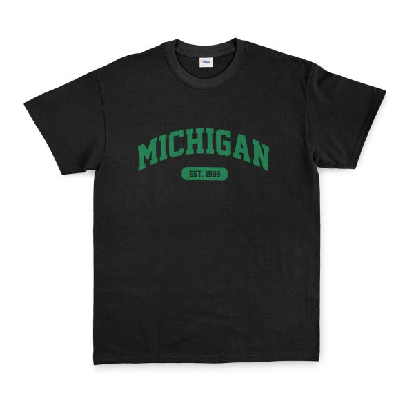 Michigan EST. 1989 Tişört XL - Siyah