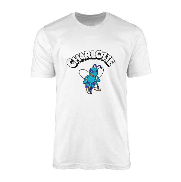 Charlotte Cartoon Tişört M - Beyaz