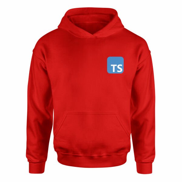 Typescript Hoodie XXL - Kırmızı