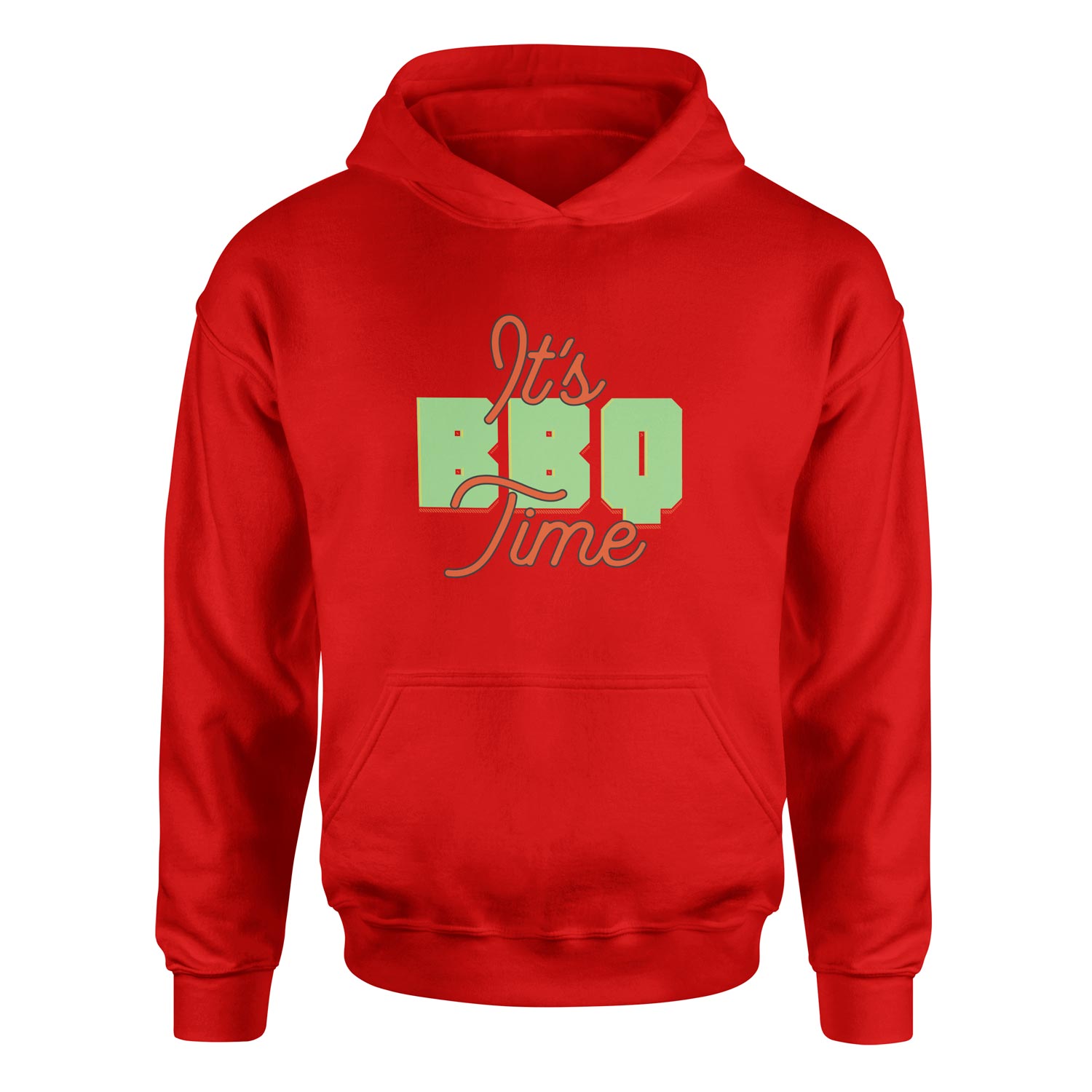 It’s BBQ Time Hoodie XL - Kırmızı