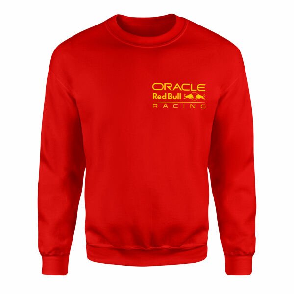 Oracle Red Bull Racing Yellow Sweatshirt M - Kırmızı