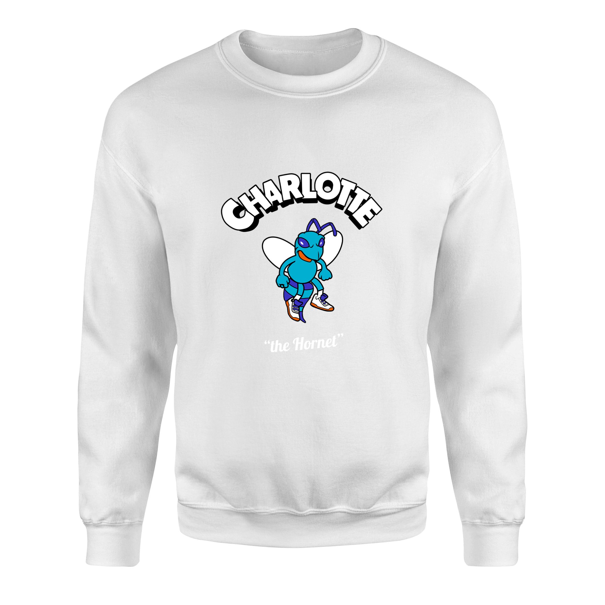 Charlotte Cartoon Sweatshirt XXL - Beyaz